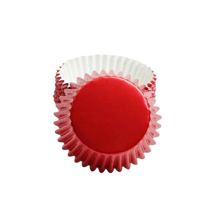 MEETINGU Red-Foil Cupcake Liners Standard Baking Cupscake For Wedding Baby shower Birthday Party(Pack of 100) … - Image 4